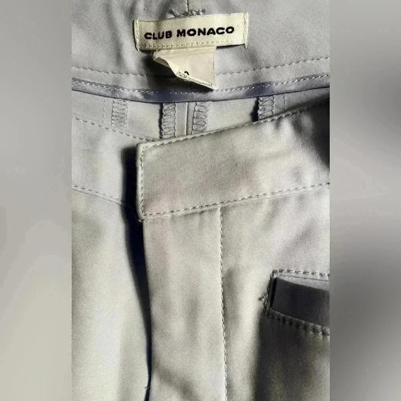 Club Monaco day 2 night classic baby blue tab front slim straight dress pants 0 - Picture 3 of 4